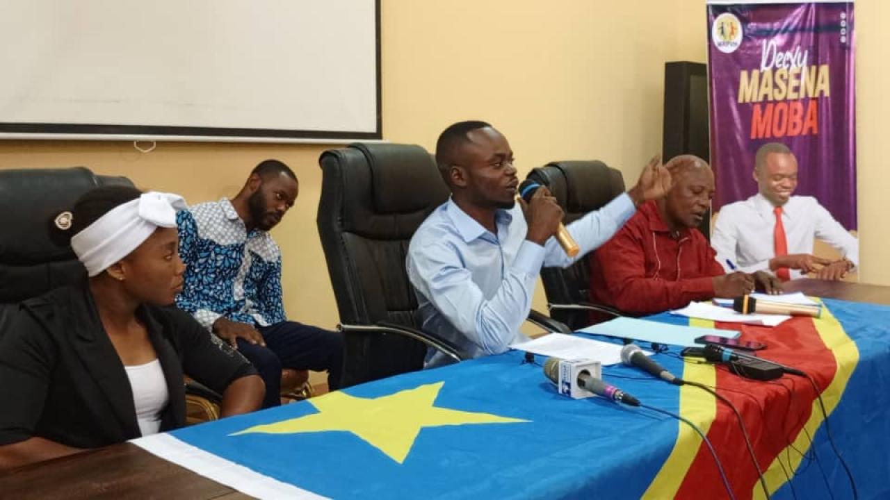 Le président du MRPVH, Dexcy Masena