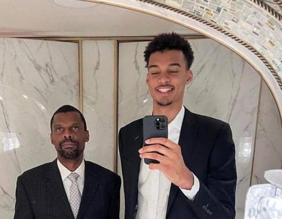 Victor Nonga Wembanyama et son père Félix Wembanyama. [Photo d'illustration]