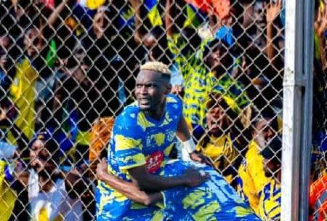 Deux joueurs de Lupopo en pleine célébration d'un but. [Photo d'illustration]