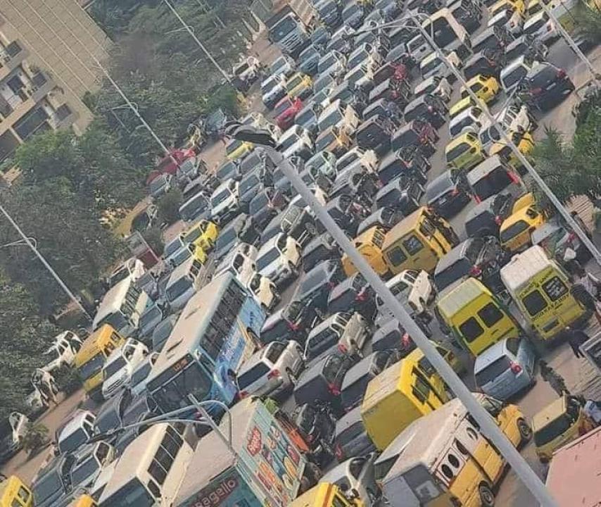 Embouteillage sur le boulevard du 30 juin à Kinshasa. [Photo d'illustration]