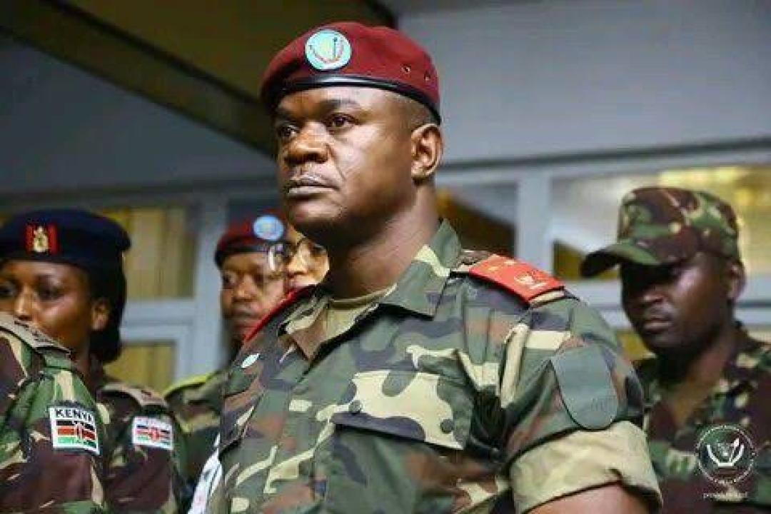 Le Général-Major Chico Tshitambwe, lors d'une réunion de sécurité conjointe avec les forces de l'EAC. [Photo d'illustration]