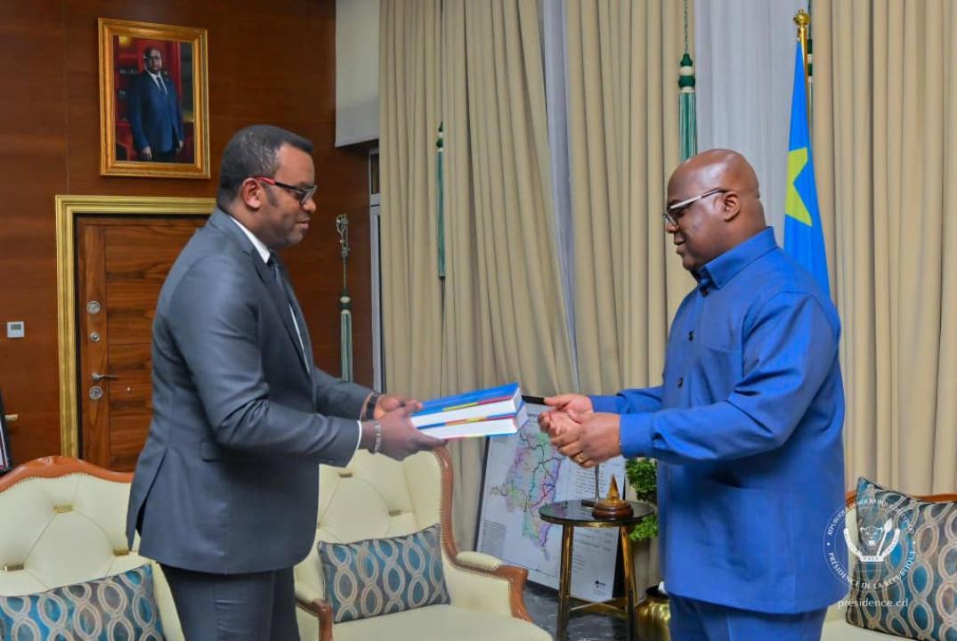 Le VPM J.P Lihau et le Chef de l'Etat Félix Antoine Tshisekedi