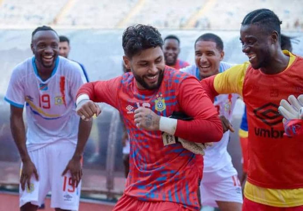 Les Léopards de la RDC, en pleine célébration, au Stade Benjamin Mkapa national de Dar es Salam. [Photo d'illustration]
