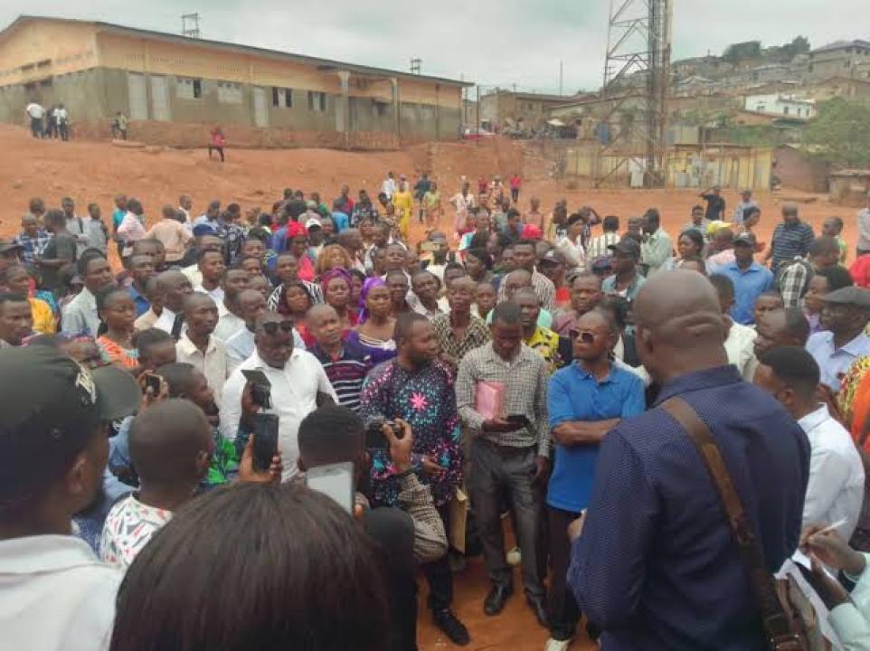 La Synergie des syndicats des enseignants, lors d'un rassemblement à Matadi. [Image d'illustration]