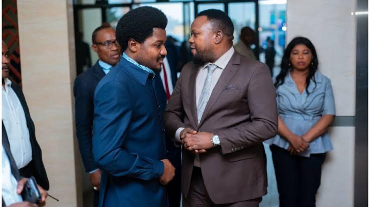 Le vice-Ministre Samuel Mbemba lors d'un entretien avec le MinEtat de la Justice Constant Mutamba.