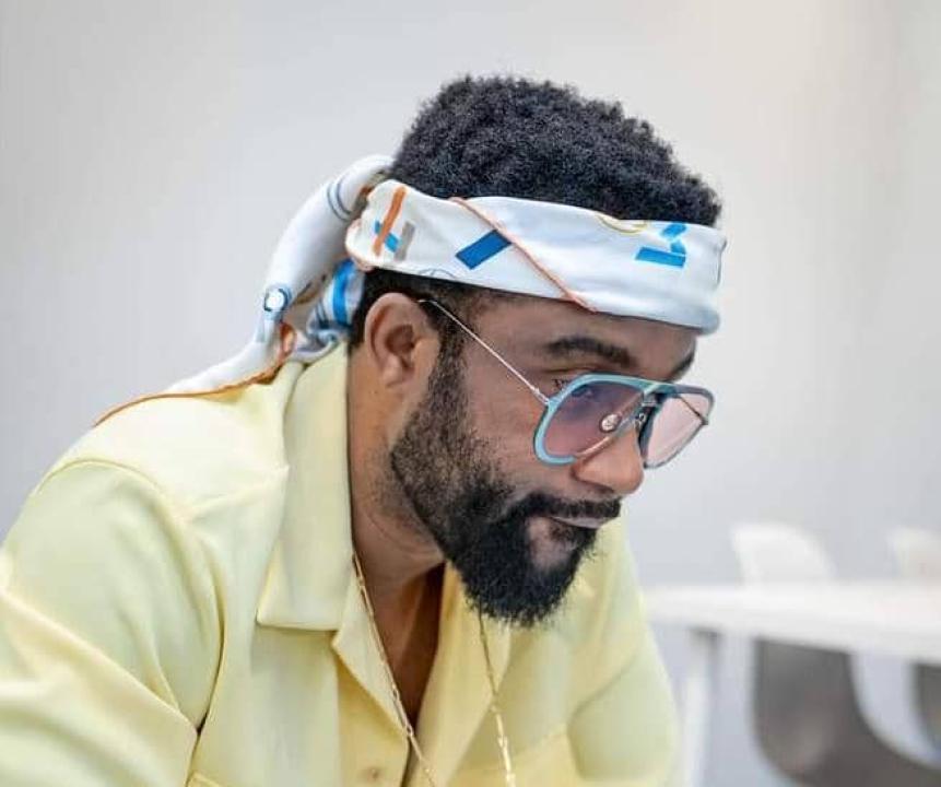 Fally Ipupa juste avant sa prestation au festival Afronation du Portugal. 