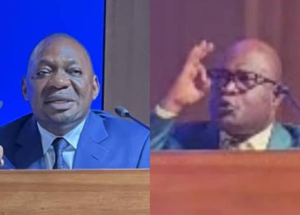 Le PG près la Cour de Cassation Firmin Mvonde et Professeur Ibula Tshatshila