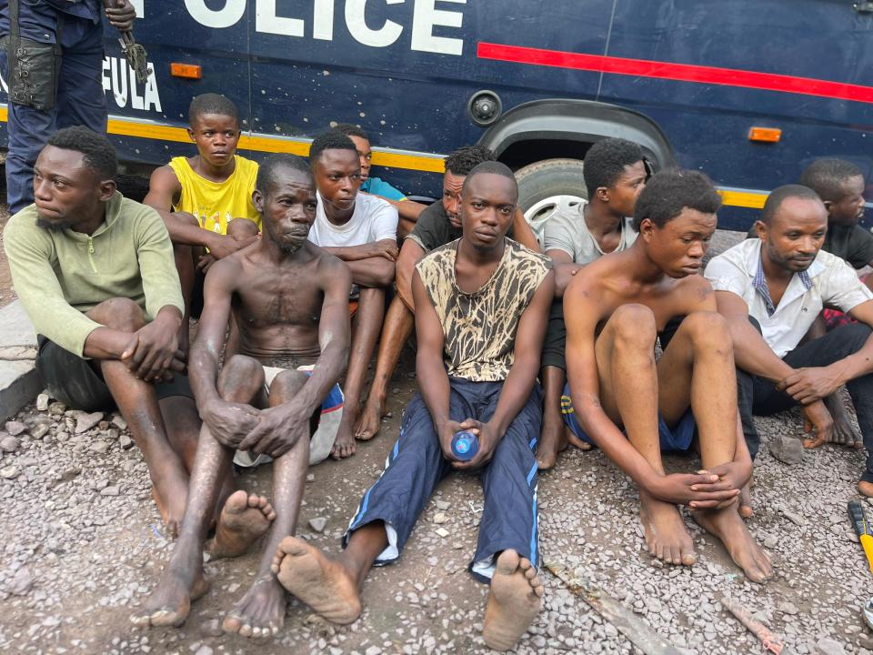 Quelques présumés criminels interpellés par la PNC/Kinshasa à Mont Ngafula