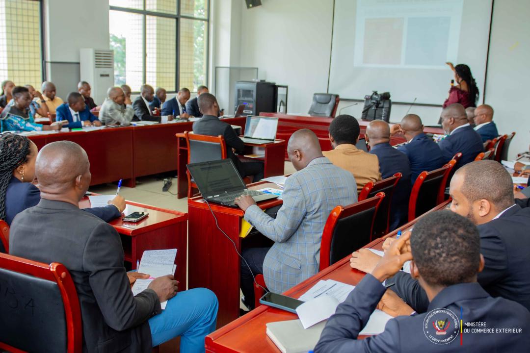 Les experts au ministère de commerce extérieur dans une formation de 5 jours à Kinshasa
