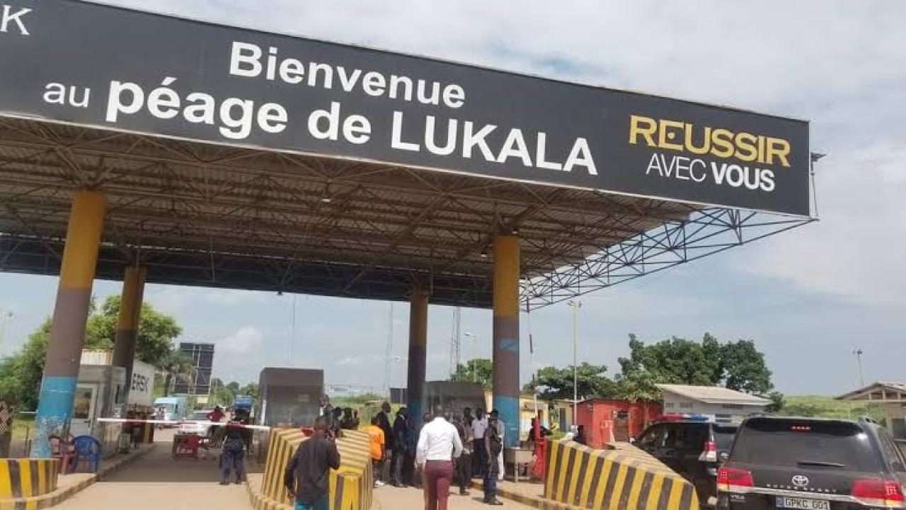 Le poste de péage de Lukala, dans le territoire de Mbanza-Ngungu au Kongo Central