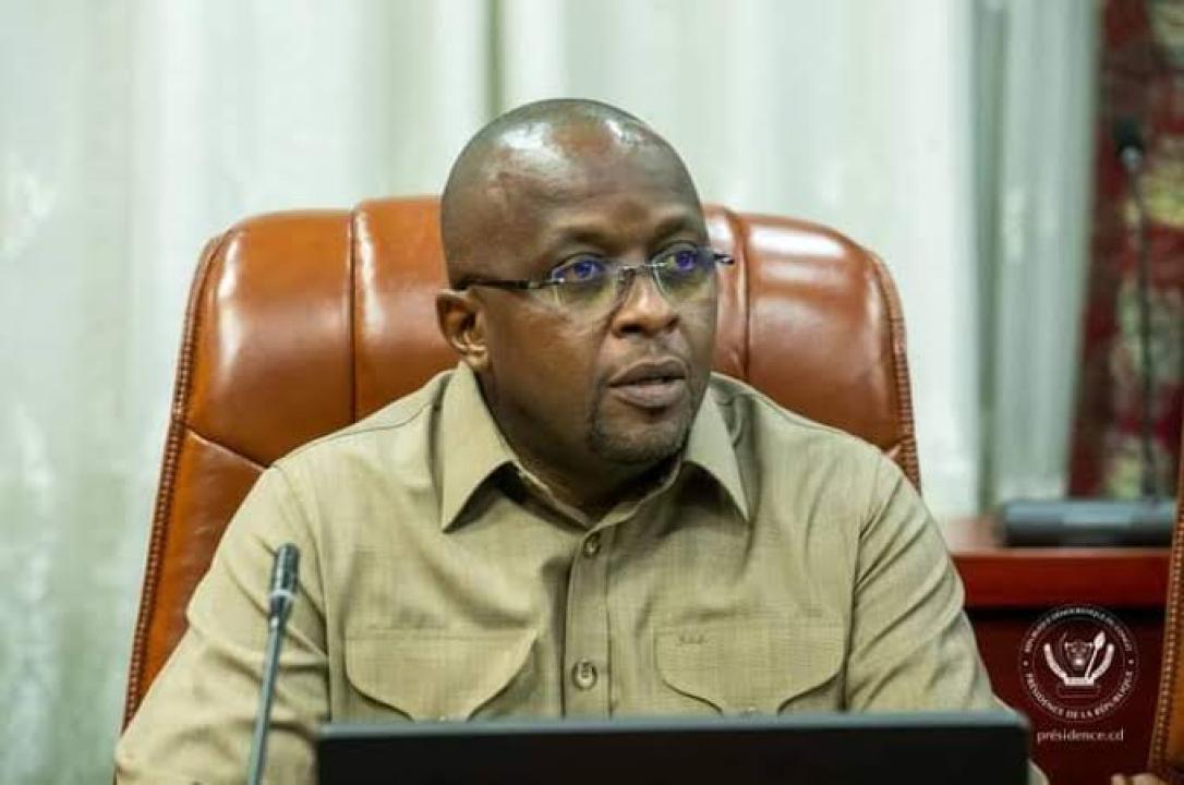 Le Vice-premier Ministre, Ministre de l'Intérieur, Sécurité, Décentralisation et Affaires Coutumières Jacquemain Shabani Lukoo