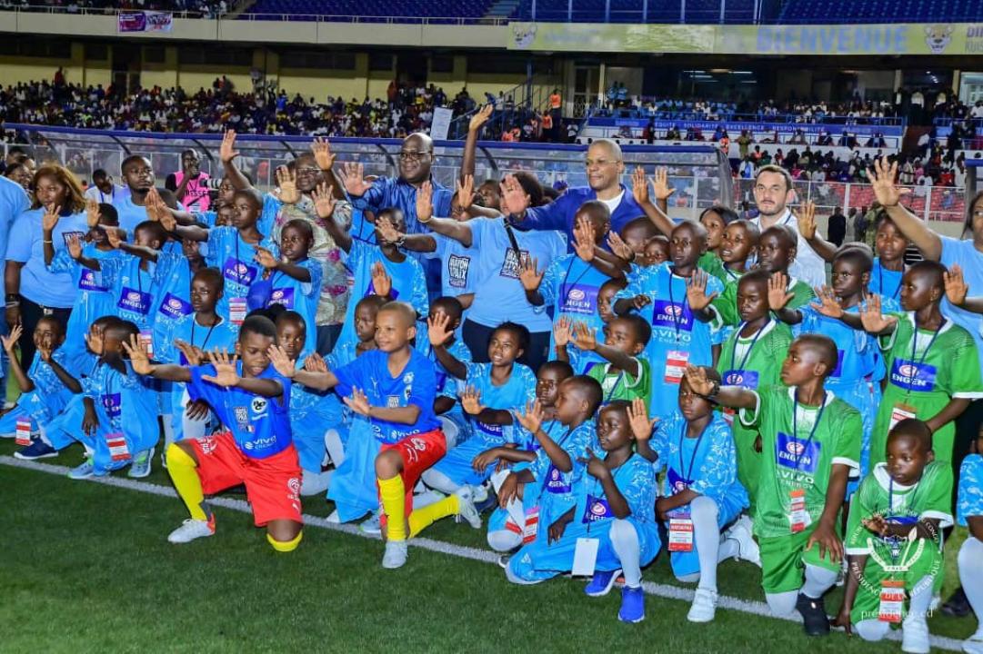 Le chef de l'État Félix Tshisekedi après le match pour la paix organisé mardi 03 décembre au Stade des martyrs