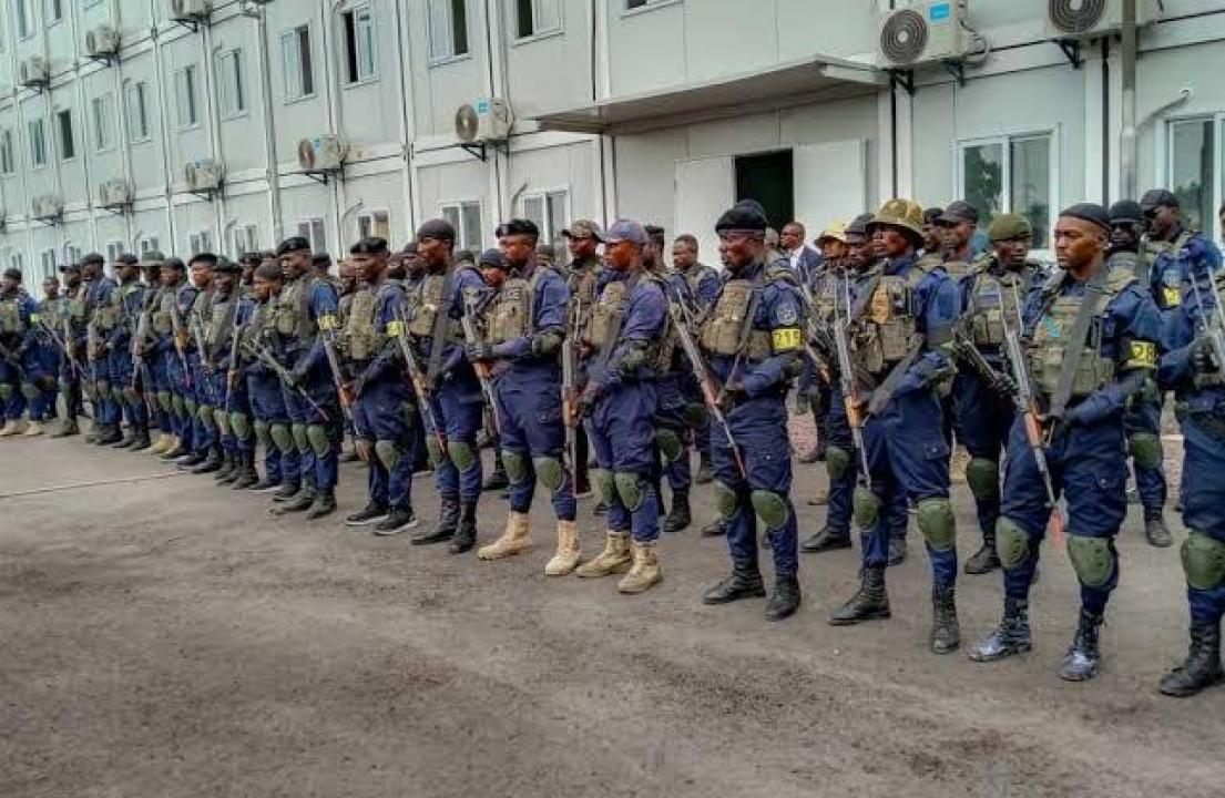 L'unité Panther Noire, lors d'une parade au Stade Tata Raphaël [Photo d'illustration]