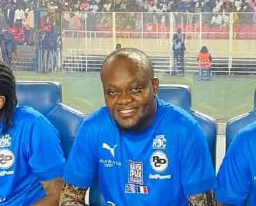 Fiston Saï-saï lors du match pour la paix.
