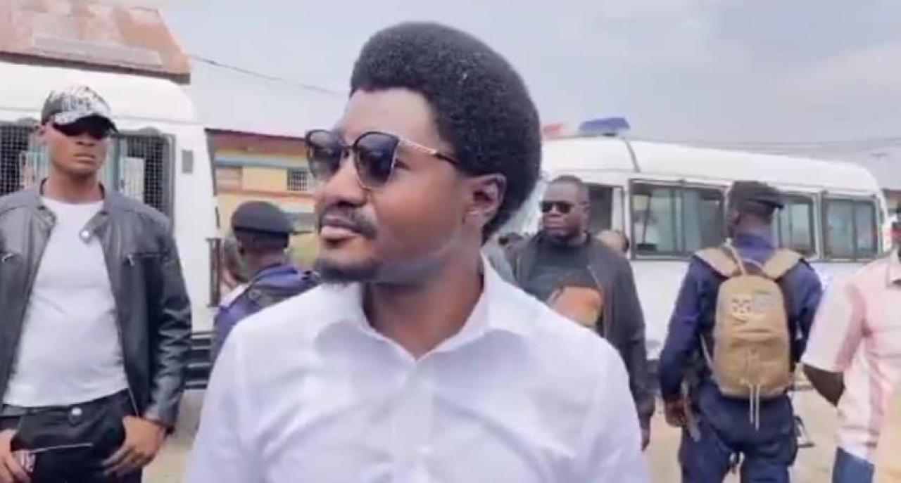 Le Ministre d'état, ministre de la justice Constant Mutamba lors de sa descente à la Prison Makala