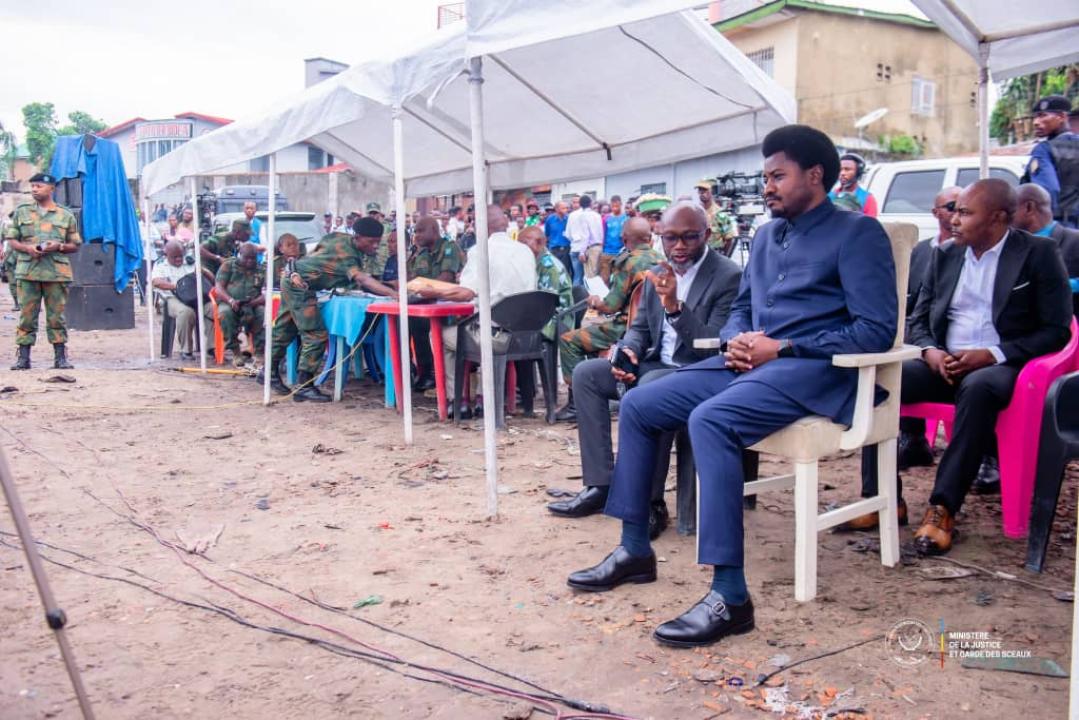 Le Min'Etat de la justice Constant Mutamba lors d'une audience foraine contre les Kulunas [ photo d'illustration]