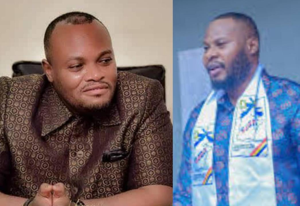 À gauche, le Gouverneur de la Ville de Kinshasa et à droite, le député provincial Israël Kabenda