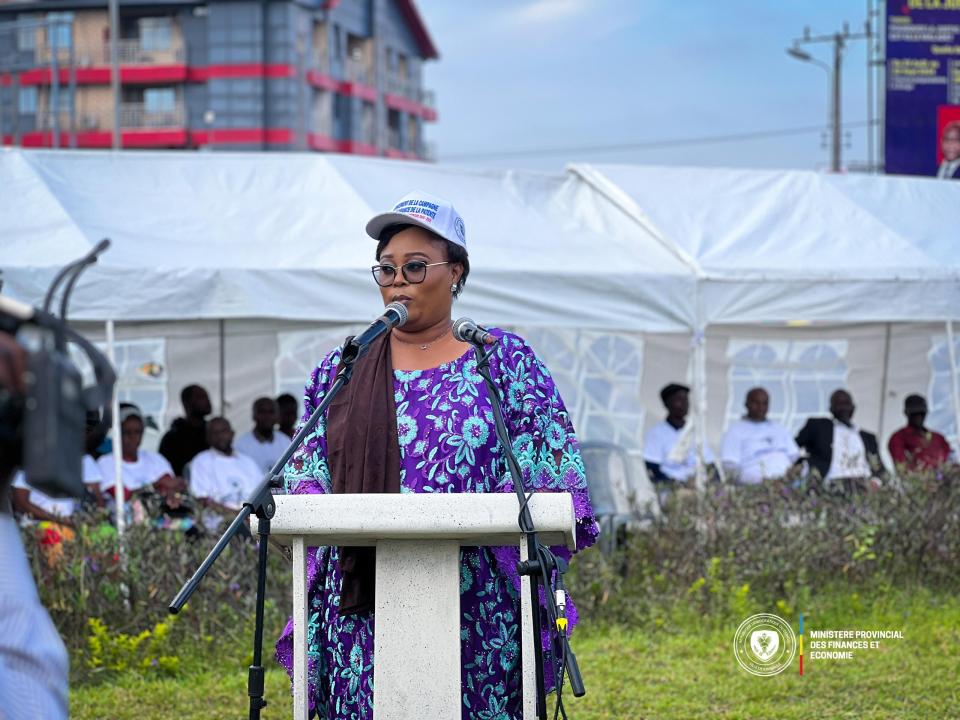 La ministre provinciale des Finances et Economie de Kinshasa Yvette Tembo Kulemfuka
