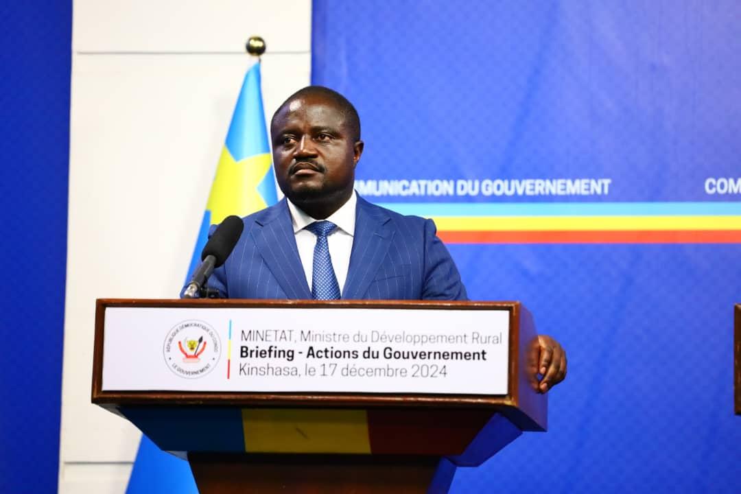 Le ministre d'État, ministre en charge du Développement rural Muhindo Nzangi