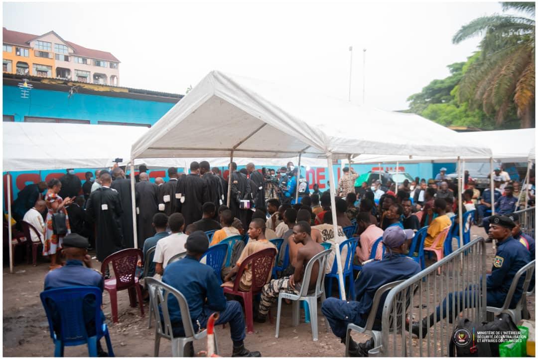 Audience foraine à Kinshasa, de bandits urbains appelés Kuluna