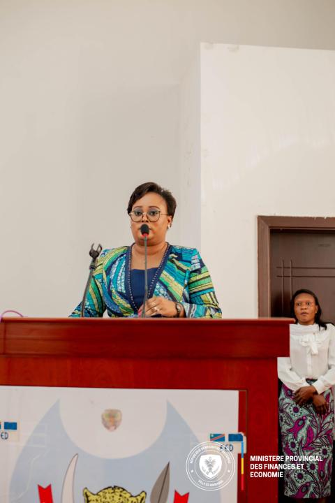 La ministre provinciale des Finances et Economie de Kinshasa, Yvette Tembo Kulemfuka