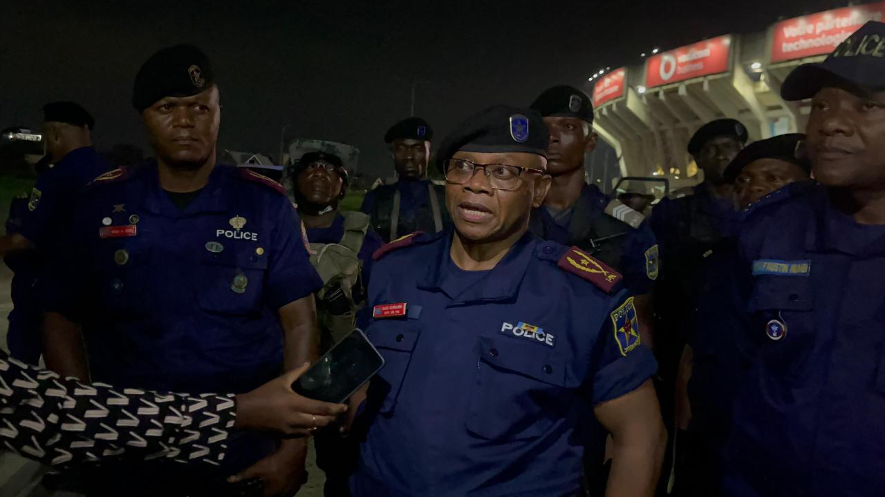 Le commandant de la Police ville de Kinshasa, le commissaire divisionnaire adjoint Blaise Kilimbalimba