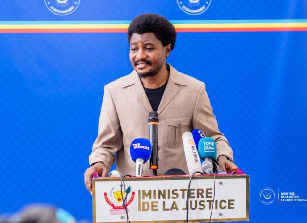 Le Ministre d'état, ministre de la justice Constant Mutamba