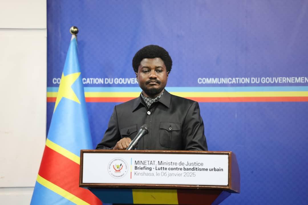 Le ministre d'État, ministre de la Justice et Garde des Sceaux Constant Mutamba