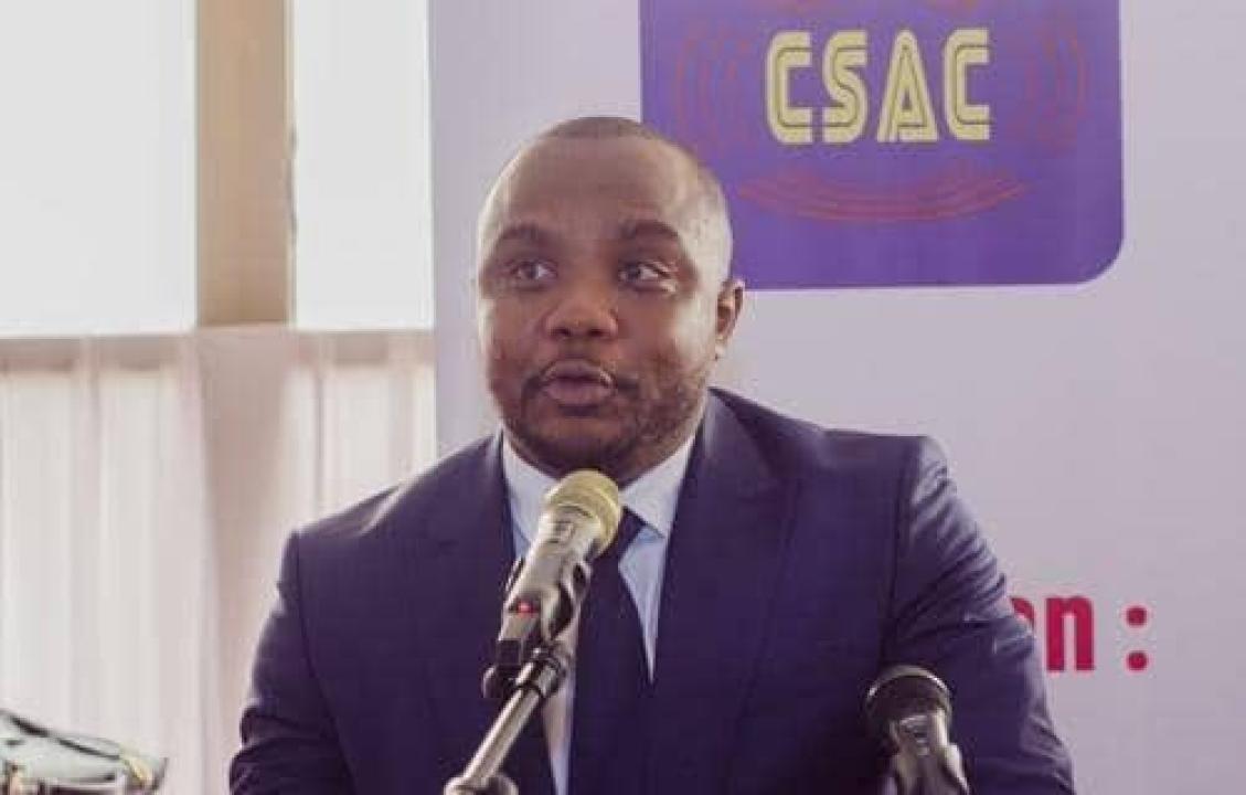 Le président du CSAC Christian BOSEMBE