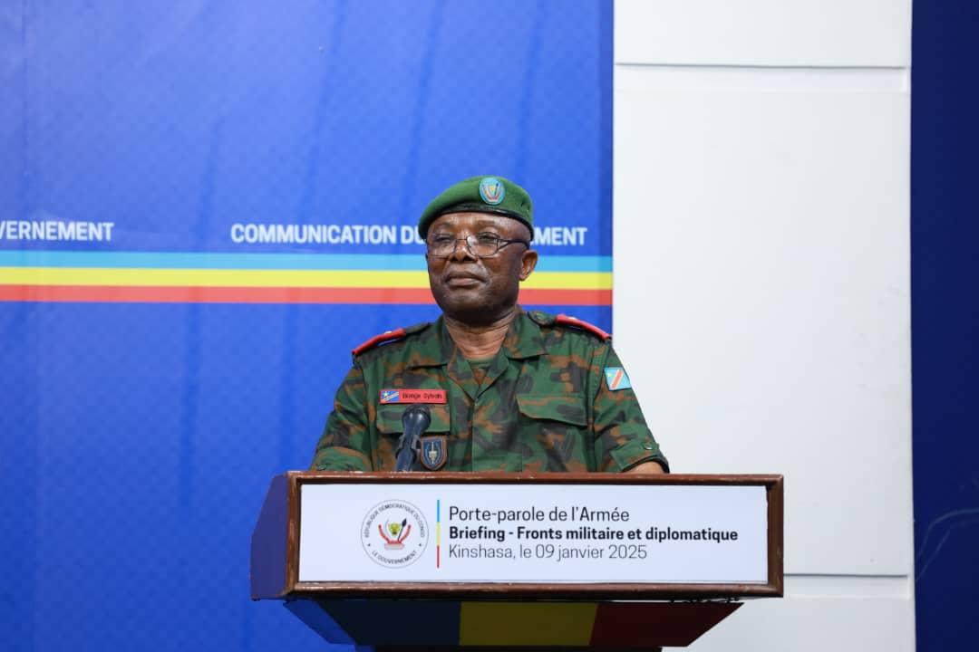 Le Porte-parole des FARDC, le Général-Major Sylvain Ekenge Bomusa Efomi