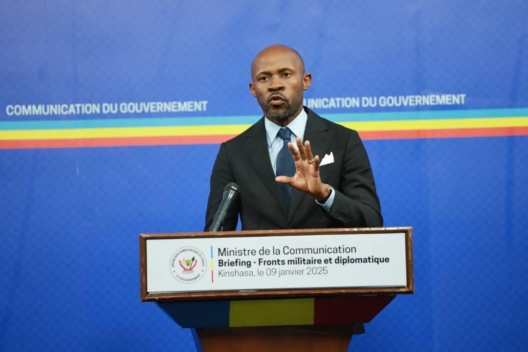 Le ministre de la Communication Patrick Muyaya