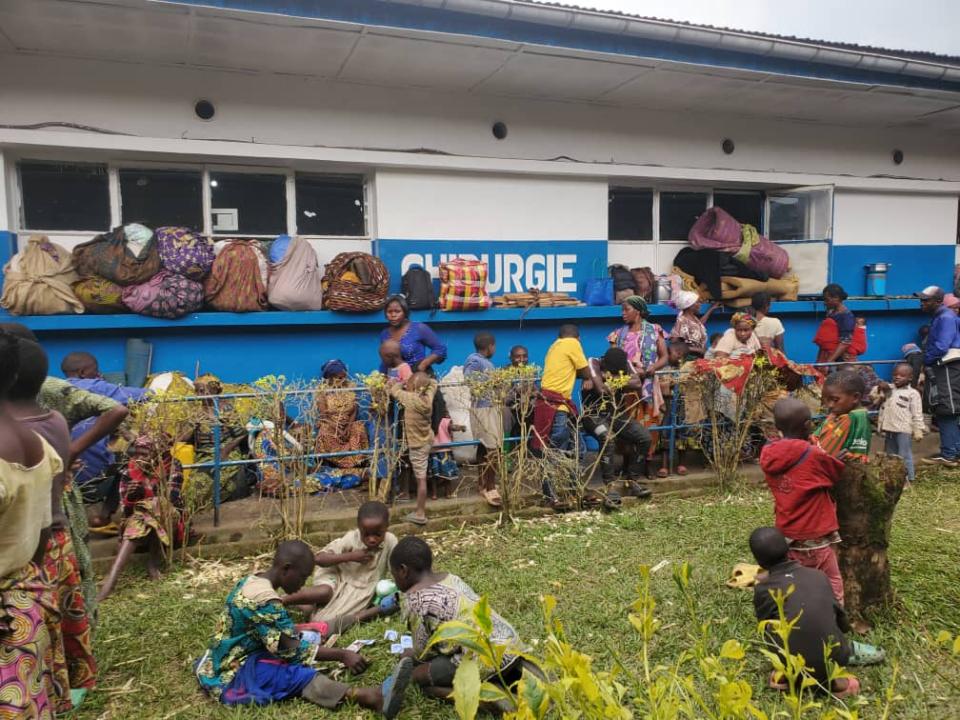 Des déplacés venus trouver refuge à l'hôpital général de référence de masisi [photo d'illustration]