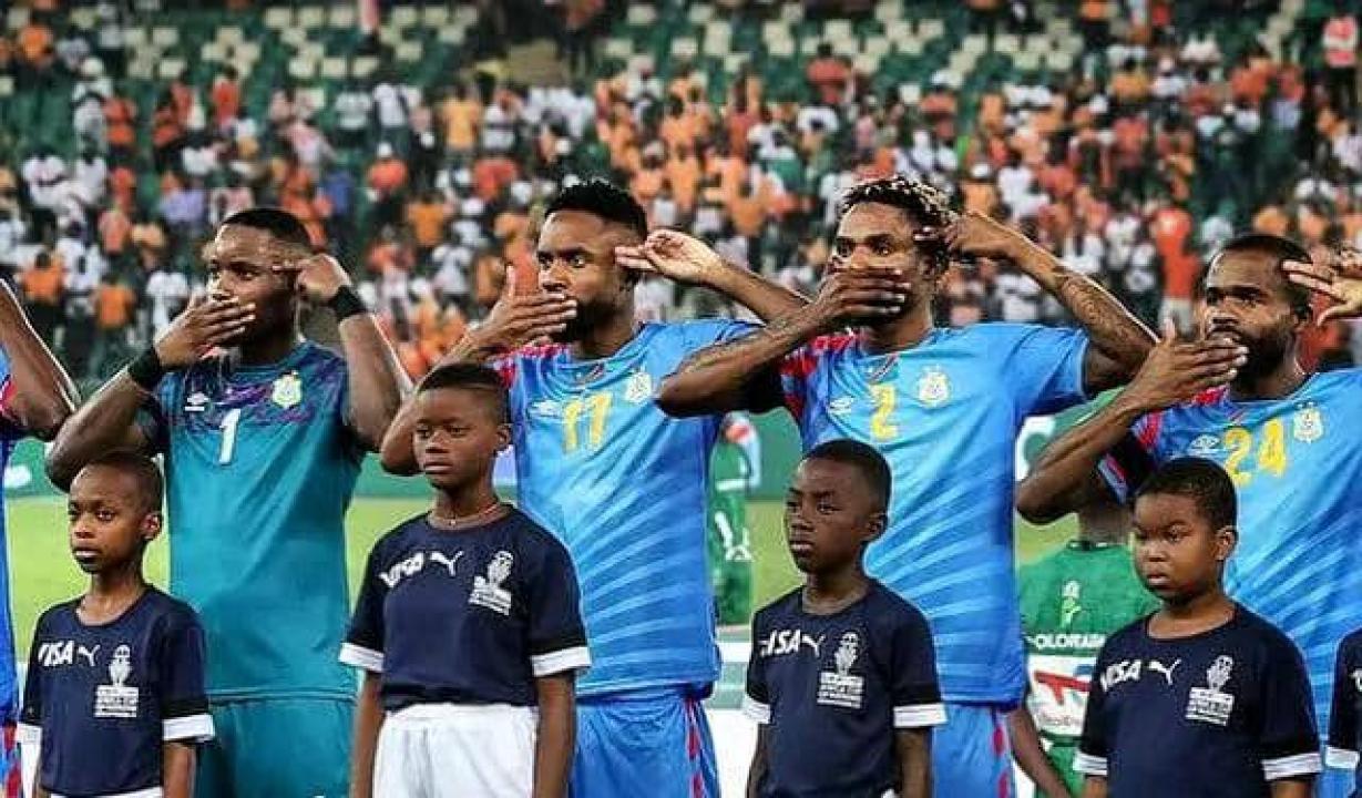 Les léopards de la RDC lors de la demi-finale de la CAN 2023 en Côte d'Ivoire 