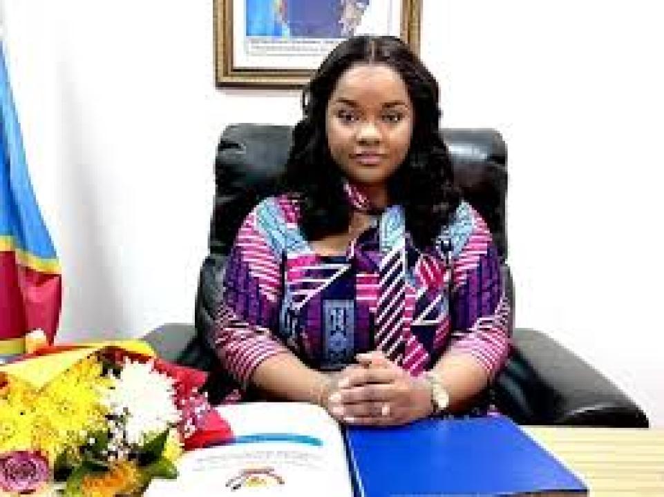 Noëlla Ayeganagato, ministre de la Jeunesse et Éveil patriotique