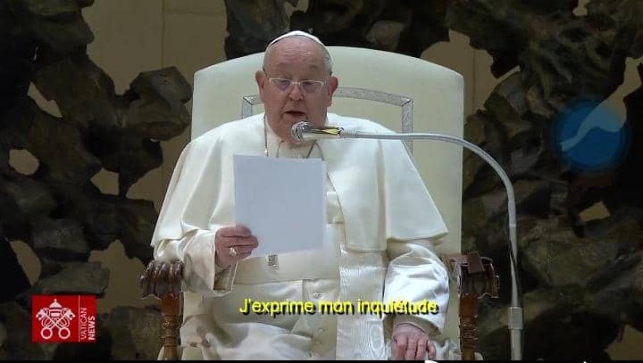 Le Pape François lors de la prière de ce mercredi 29 janvier 2025