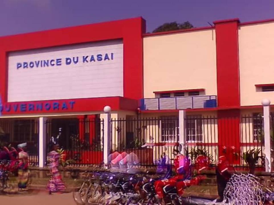 Une vue du bâtiment abritant le Gouvernorat de la province du Kasaï