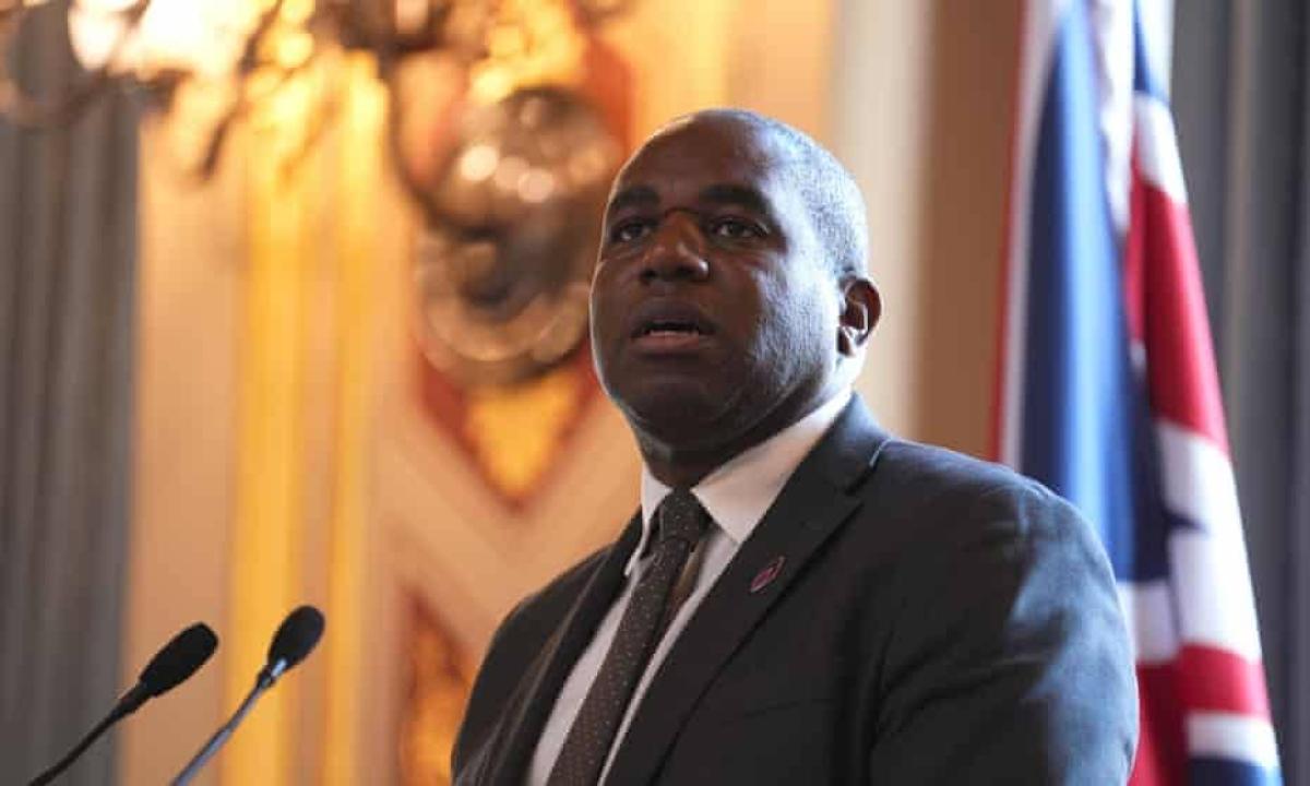 Le ministre britannique des affaires étrangères David Lammy