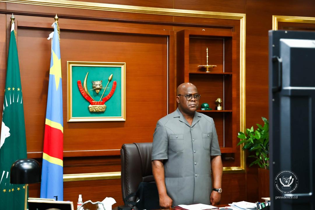 Le chef de l'État Félix Tshisekedi 