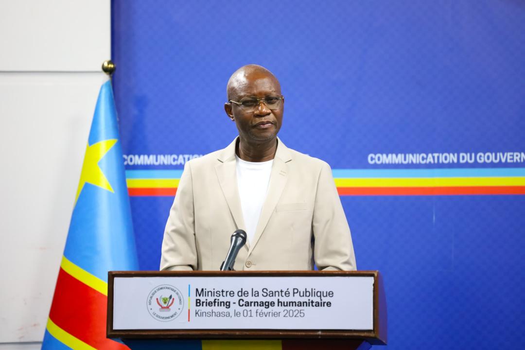 Le ministre de la Santé, Hygiène et Prévoyance sociale, Roger Kamba