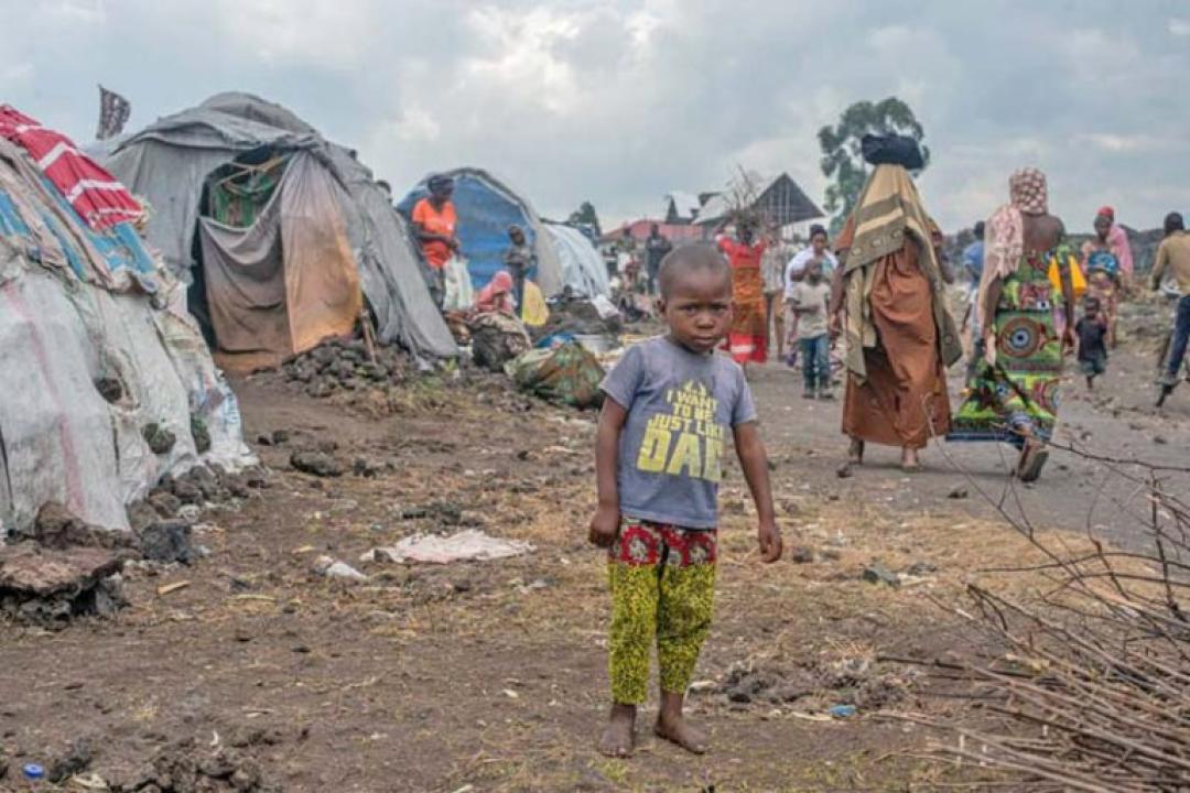 Un enfant dans un camp de déplacés à Goma. [Photo d'illustration]