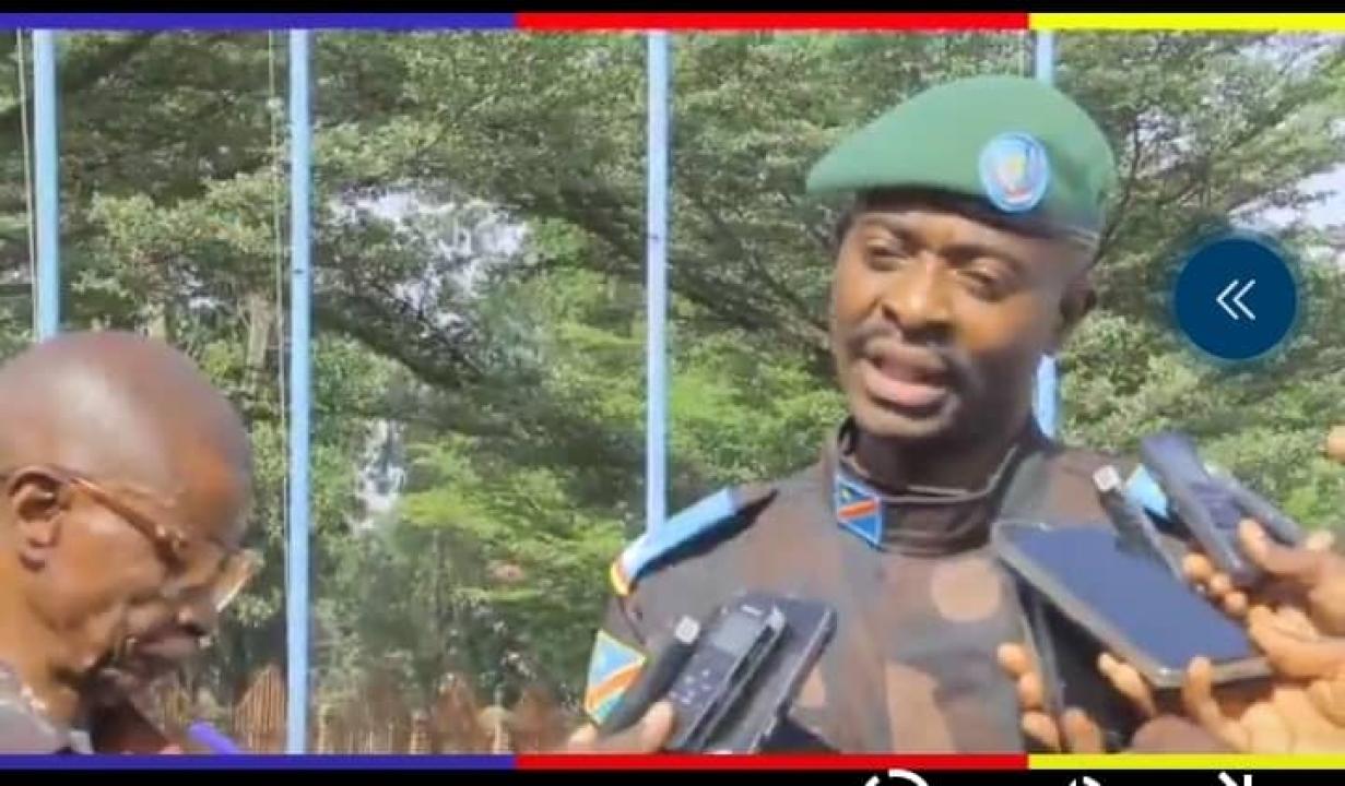 Le lieutenant Jules Ngongo, porte-parole de l'armée congolaise en Ituri