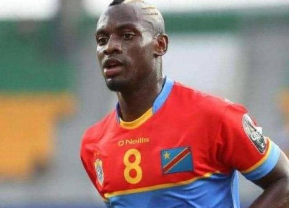 Paul-José Mpoku sous les couleurs de la RDC lors de la CAN Gabon 2017.
