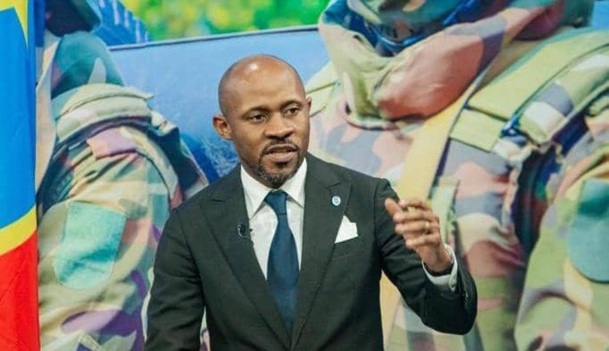 Le porte-parole du gouvernement congolais Patrick Muyaya