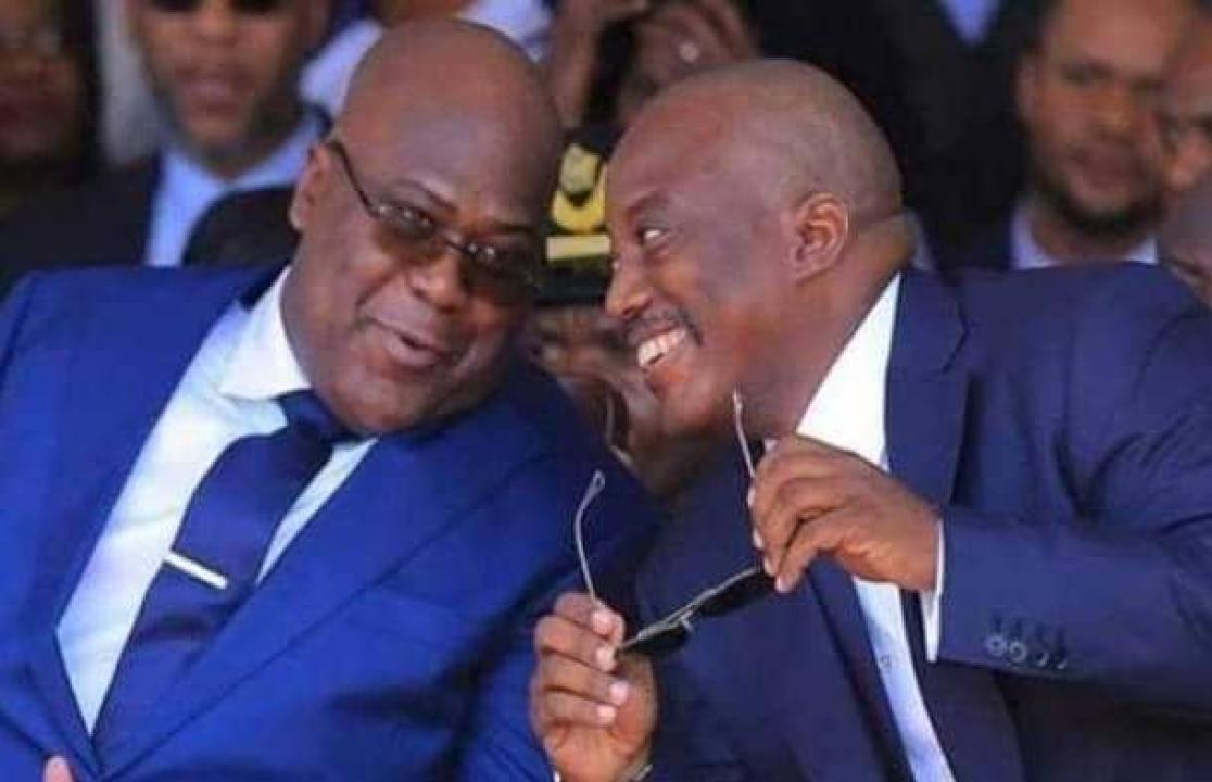 Félix Tshisekedi et Joseph Kabila lors de la passation de pouvoir du 24 janvier 2019.
