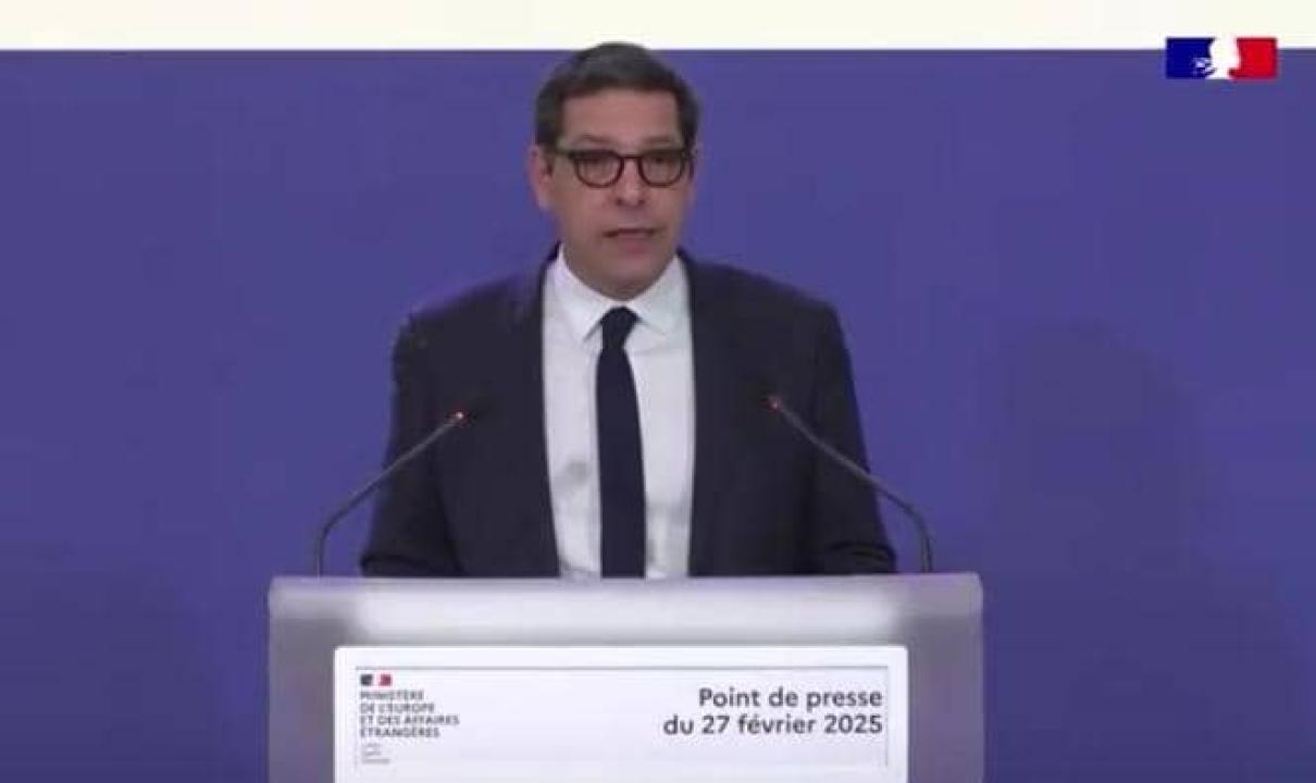 Christophe Lemoine, porte parole du ministère de l’Europe et des Affaires étrangères français.