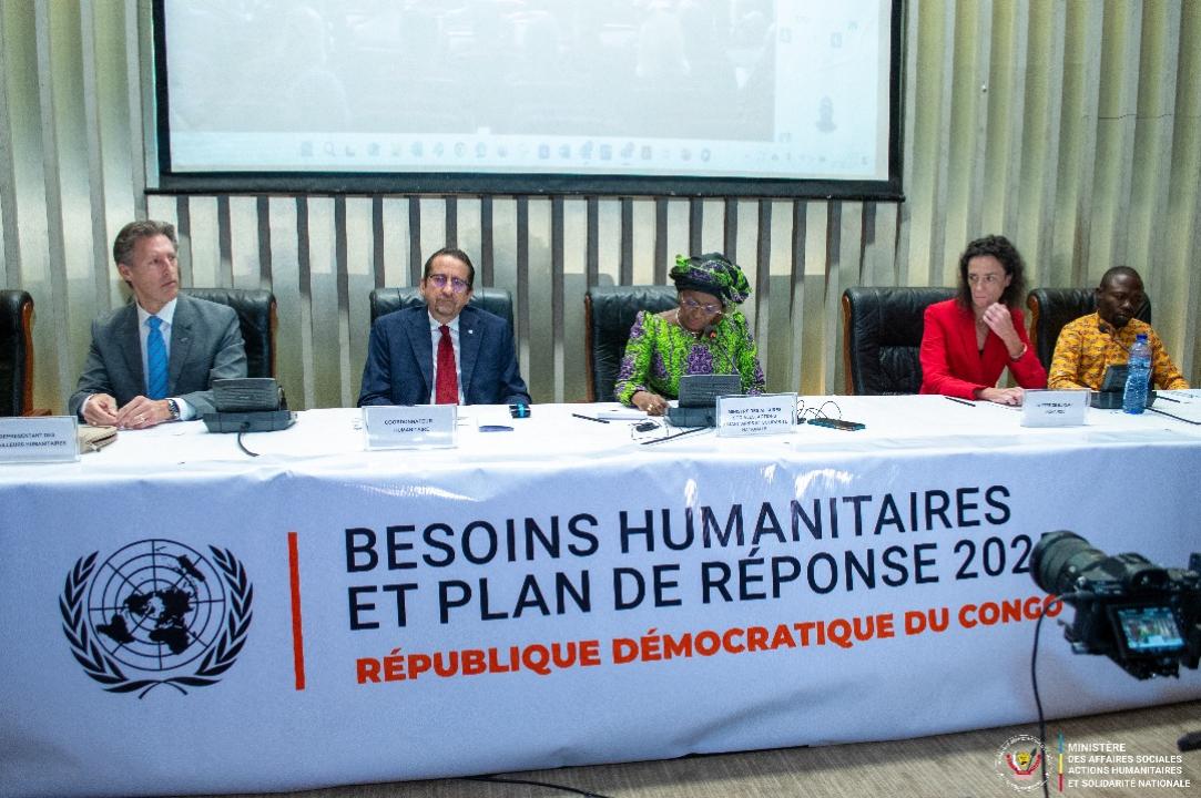 Cérémonie de lancement du plan de réponse 2025 humanitaire pour les victimes des guerres à Kinshasa, jeudi 27 février 2025