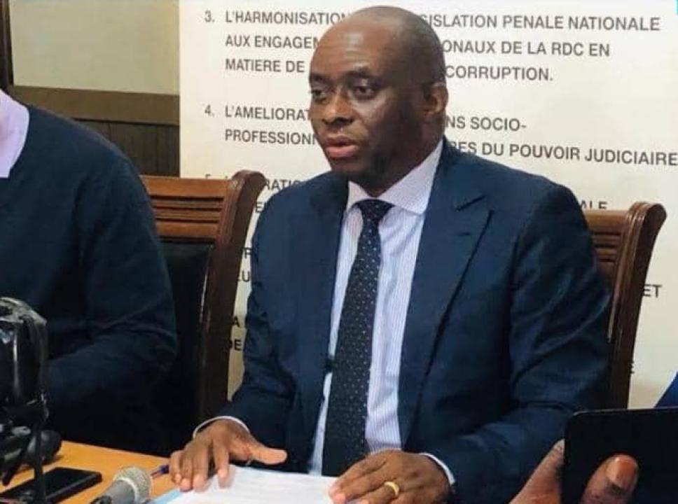 Le Coordonnateur de l'ACAJ Me Georges Kapiamba