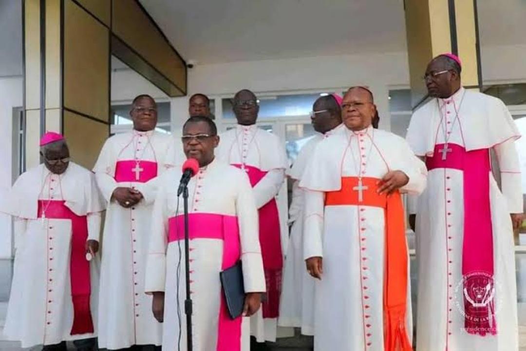 Les évêques de la CENCO au sortir de leur échange avec le chef de l'État Félix Tshisekedi [ Photo d'illustration]