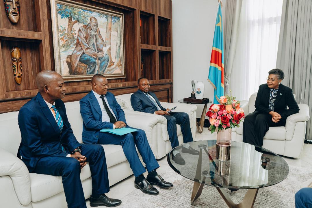 Échange entre la Première Ministre Judith Suminwa échange avec quelques Présidents des  Assemblées provinciales autour de sa tournée dans l'arrière pays, dans le cadre de la campagne " Congolais telema"