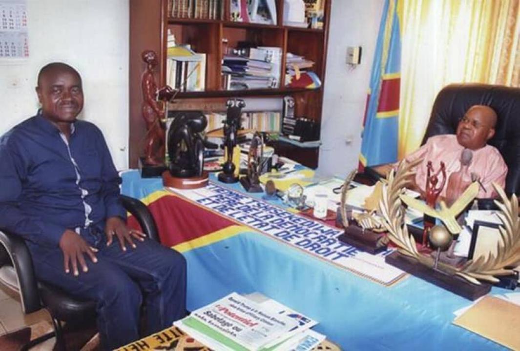 Laurent Batumona, allié de l’Udps, avec le Sphinx de Limete Étienne Tshisekedi Wa Mulumba